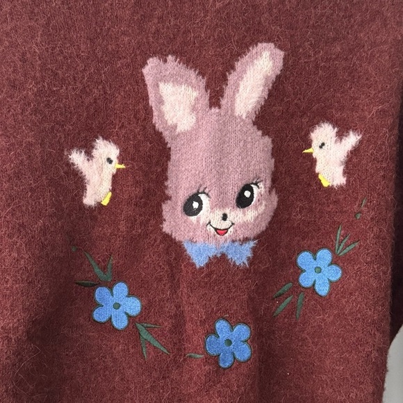 ZARA x HARRY LAMBERT Rabbit Intarsia Sweater - Picture 6 of 7